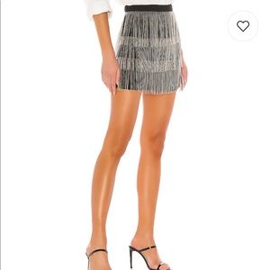 Black Fringe Skirt